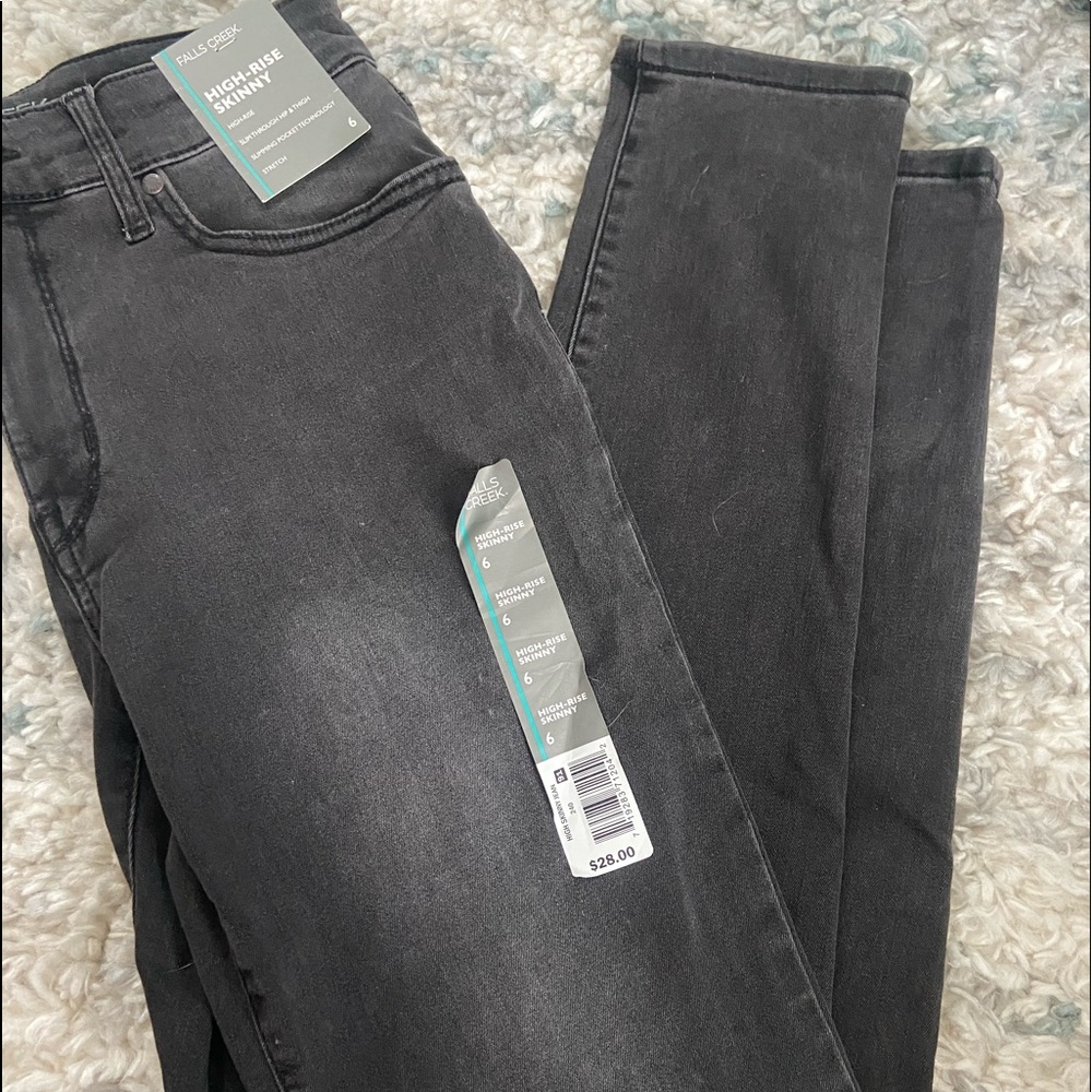 Black high rise jeans